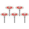 FOCSTOL Disco Diamantato per Taglio Vetro - 5 pezzi 40mm Lama Diamantata per Taglio Vetro con Gambo Rotondo 6mm per Giada, Cristallo, Bottiglie Vino, Piastrelle, Ceramiche