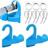 Zizhiou Supporto per Tubo di Riempimento Piscina | 3 Pezzi Adattatore Antiscivolo Montaggio Tubo - Supporto Piscina Antigoccia,per Interni Esterni Cortile Giardino Fattoria Spiaggia Patio