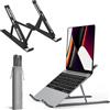 Roe Tenpo Supporto regolabile per laptop da scrivania, supporto portatile per laptop a 6 angoli, supporto per notebook con raffreddamento ad aria compatibile con MacBook Air, Pro, Dell da 10 a 15,6