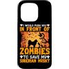 Push Front Zombies Save Siberian Husky G Custodia per iPhone 15 Pro Ti spingerei davanti agli zombi per salvare il mio Hus siberiano