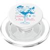 Coastal Western Rodeo Cowgirl Shirt Comp Yeehaw e conchiglie cowgirl costiera occidentale spiaggia estate PopSockets PopGrip per MagSafe