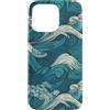 PM-Artistic Custodia per iPhone 15 Pro Max Sea Ocean Waves Pattern senza bordi Design 8