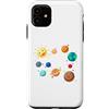 Cool Solar System Designs Custodia per iPhone 11 Pianeti del sistema solare, Terra, Sole, Scienze spaziali Bambini, Adulti