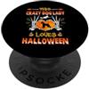 Giant Schnauzer Dog Funny Halloween Cost This Crazy Dog Lady Giant Schnauzer Loves Halloween Costume PopSockets PopGrip Adesivo