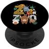 Zoo Day Wildlife Safari Squad Kids Jungl Z sta per Zoo Trip Jungle Zoo Day Animals PopSockets PopGrip Adesivo