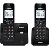 VTECH CS2001 Telefono wireless DECT a 2 combinati per la casa con blocco chiamate indesiderate, lungo raggio affidabile fino a 300m, ID chiamante