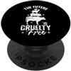 vegan animals environment human lifestyl Il futuro è Cruelty Free PopSockets PopGrip Adesivo