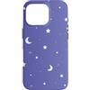 TrendyGrips Custodia per iPhone 16 Pro Motivo con lune e stelle viola pervinca Colore dell'anno