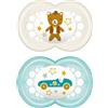 MAM Baby MAM SUCCHIETTO ORIGINAL 16+ SILICONE MASCHIO 2 PEZZI