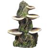 Penn-Plax Deco-Repliche Tronco d'albero con mensola Funghi Decorazione Acquario - Sicuro per acquari d'Acqua Dolce e salata - Medium