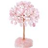 SODIAL Albero di di Quarzo Rosa, Artificiale e Albero di Pietr5352