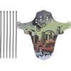SOLUSTRE Parafango per Bicicletta in Plastica Pp Resistente per Mountain Bike e Biciclette, Design Semplice, per Uso All'aperto e Protezione