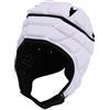 SALALIS Casco da Football Morbido Spugna EVA Leggera Protezione Regolabile per Rugby Calcio Sport Adulti 1 X Casco Soft Shell (Bianco)