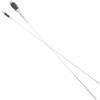 SOLUSTRE Antenna per Radio CB Marina Pieghevole in Plastico e Metallo Argento, Antenna Radiomobile Solida e Resistente per Uso Nautico