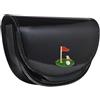 Hzomif Borsello da golf con telemetro in pelle PU per uomo e donna