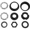 Create idea 1 Set Di Movimento Centrale Per Bicicletta Set Di Tazze Carnk 5/16x9 24TPI BMX Cruiser Bike Set Compatibile Con BMX Compatibile Con Cruiser Bike Bike Nero