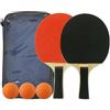katmerio Set di racchette da ping pong con 2 racchette, 3 palline da ping pong opache e 1 borsa per il trasporto, racchetta da ping pong per tempo libero e allenamento