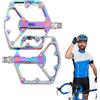 Generisch Pedali per Ciclismo Parte di Ricambio con Cuscinetti DU Leggeri e Flat