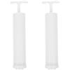 GALPADA 2 Pezzi Pompa per Vuoto Portatile Manuale per Sacchetti Sottovuoto in Pvc, Compressore Bianco per Viaggi e Conservazione Domestica, Rimuove Aria e Comprimi Vestiti