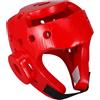 Zerodeko Casco Protettivo per Bambini in Eva per Kickboxing Rosso | Visiera Aperta, Massimo Campo Visivo, Chiusura Elastica Adesiva, Aerazione per Point Sparring e Allenamento