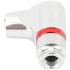 Hidyliu Gonfiatore per Pneumatici per Bici a CO2, Lega di Alluminio con Pulsante di Controllo del Flusso D'aria per Cartucce Presta Valve 12g 16g 18g 25g (Argento)