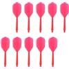 DOITOOL 10 Pezzi Freccette Professionali Aste in Plastica Rosso Trasparente, Fissaggio Sicuro e Facile Rimozione, per Principianti e Gioco Freccette Professionale