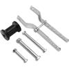 zwxqe Rullo chiave regolabile, trailer rulli, 5-Inch Rubber Keel Roller