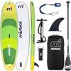 Mistral© SUP Board Set Verde 10'6 - gonfiabile - per bambini e adulti - principianti e avanzati - con supporto universale per fotocamera