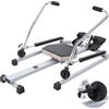 GizmoSynth Vogatore compatto con resistenza regolabile fino a 49,9 kg e monitor LCD, cardio rower per allenamento completo in palestra a casa, 120 kg, silenzioso, per aule, ufficio, riunioni