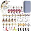 Generico Cucchiaini Rotanti Kit Spinner Baits Riflettenti Per Angling