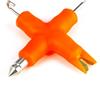 Vdaxvme Rilascio Rapido Lenza Estrattore Stripper Attrezzatura Portatile Knotter Strumento 4 In 1 Rivestito Trecce Strippers Rigs Strumento Per Linea Intrecciata
