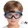 Generisch Occhialini da nuoto per bambini, con clip per naso e tappi per le orecchie, occhiali anti-appannamento, a prova di perdite, occhiali da immersione regolabili per ragazze, piscina, snorkeling