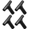 SHOWERORO Connettore a T Accessorio di Ricambio per Tubi di Trampolino 4 Pezzi in Pp Nero, Leggero e Versatile per Tubi di Trampolini da Esterno