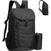 SHUOHONG Zaino Mtb Enduro Pieghevole Ultraleggeri Zaino da Viaggio Impermeabile Multifunzione Zainetto Uomo Piccolo Portatile Nero Zainetto per Sport Arrampicata Campeggio Viaggio Ciclismo