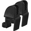 Angoily 2 Pezzi Clip per Paraurti per Barche in Plastico Nero Regolabile Supporto per Rotaia Superiore per Protezione Antiurto e Montaggio Facile su Imbarcazioni