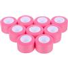 HEMOTON 9 Rotoli Nastro Overgrip per Racchette da Tennis e Badminton in Pu Rosa, Fascia Protettiva Assorbente Portatile per Manico, per Sport