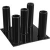 HHEMSTD Supporto verticale per bilanciere, per 5 barre, in acciaio Q235, con supporti da 50 mm, salvaspazio, per palestra a casa e palestra