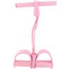 Kukyller Pedale di Resistenza Fascia Elastica Yoga Pedale Estrattore Fascia di Resistenza Corda di Tensione Attrezzature per Il Fitness per Addome Vita Braccio Gamba Stretching (Rosa)