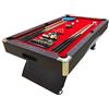 Simba TAVOLO DA BILIARDO CARAMBOLA Misura 188 x 96 cm - Napoleone SNOOKER ROSSO 7 ft 7 piedi - Accessori Carambola