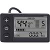 GYZOUKA S866 Display LCD per Bici Elettrica Misuratore da Pannello di Controllo per Bici Elettrica 24V 36V 48V IP65 con Staffa di Montaggio per Manubrio da 22,2 Mm