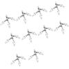 Vdaxvme 10pcs Pesca Cuscinetto Rotante Rotante Girelle Connettore Squid Jigs Esche Girelle Con Glow Beads Accessori Connettori Multifunzionale