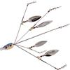 Faroby Esche da Pesca Bass Alabama Ombrello Rig Bait 5 Bracci Treppiede Artificiale Ultraleggero per Pesci, 4 Foglie di salice