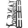 BESPORTBLE Porta Medaglie in Acciaio Inossidabile Design Multifunzionale e Montaggio a Parete Sicuro, Supporto Nero Minimalista per Medaglie di Ginnastica Artistica in Camera Atleta