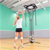 FORZA Rete da allenamento per pallavolo con bersaglio regolabile in altezza | Telaio da 2,3-3,5 m, cestino angolato, raccoglitore di palline e borsa per il trasporto per esercitarsi