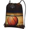 YYHHAOFA Basketball Arena Prints, zaino con cerniera e coulisse, borsa leggera da palestra con tessuto impermeabile e tasche multiple per viaggi e sport