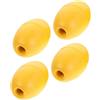 Zerodeko 4 Pezzi Set di Boe Galleggianti in Corda PVC Giallo per Kayak e Imbarcazioni, Facili da Installare per Identificare Ancore in attività di Navigazione