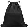 Futuhada Sacca Sportiva con Coulisse Impermeabile, Zaino Gym per Uomo Donna, Borsa Palestra Leggera con Tasca con Cerniera, Sacca Nuoto Viaggio Scuola, Zainetto Multiuso Resistente (Nero)