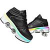 JinFugron Scarpe con rotelle, Pattini a rotelle per Bambini, Pattini LED Luce per Ragazzi e Ragazze, Scarpe con Automatiche Rotelle Retrattile, Outdoor Multisport Scarpe da Skateboard
