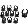 Zcccc 10 clip a ventosa per acquario, 18-22 mm, nero, supporti universali per serbatoi di pesce, per riscaldatori, pompe, filtri e cappa