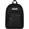 Seven Zaino Scuola FREETHINK, Doppio Scomparto, Nero, 34 L, Scomparto porta pc ablet, Tasche multifunzione, Tasca laterale porta borraccia, Scuola media e superiore, Bambini, Ragazzi